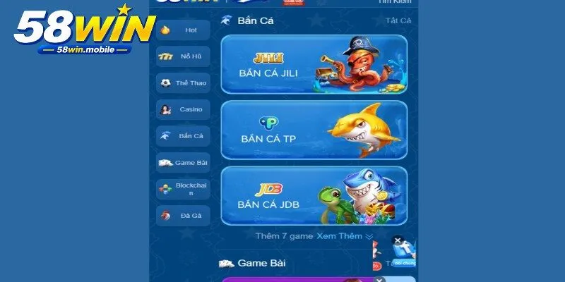Bắn cá 58WIN cần chọn đúng mục tiêu