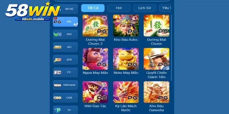 Nổ hũ 58WIN có thêm vòng thưởng riêng