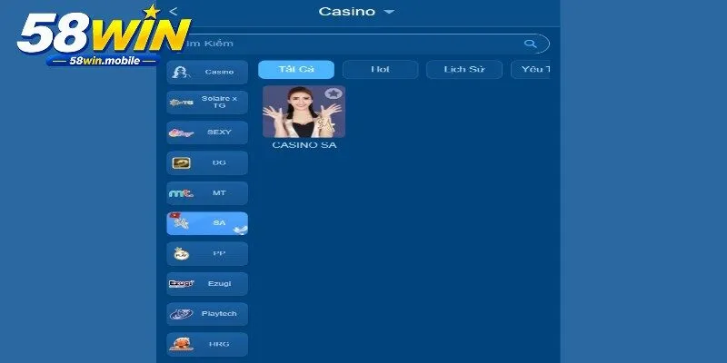 RTP trong 58WIN casino cần được xem trước